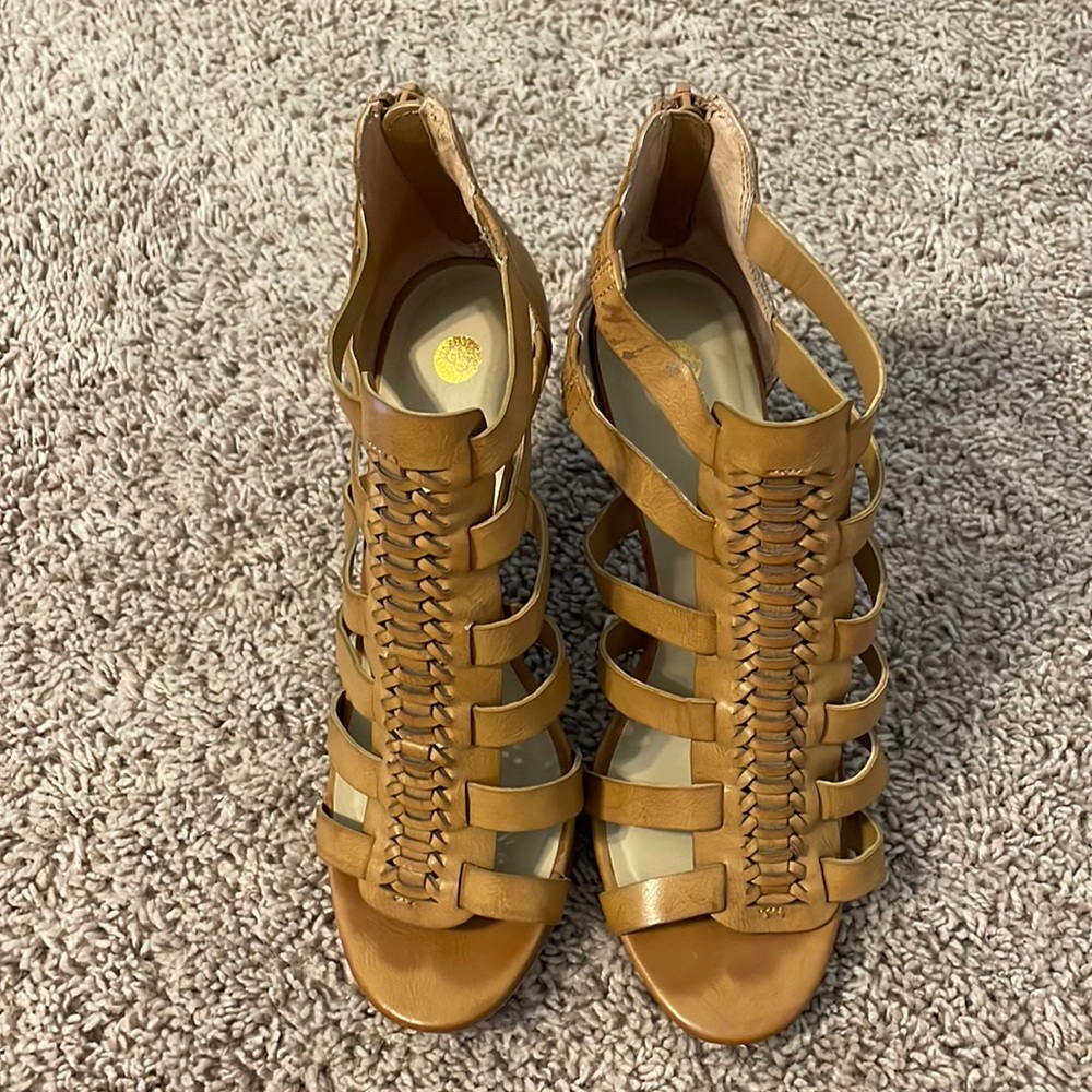 Tan heel. Size 8.